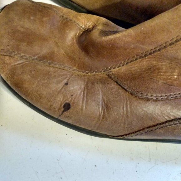 Vintage Steve Madden Distressed Soft Leather Boots "Boulder" 7.5 Mid Calf - Picture 4 of 9